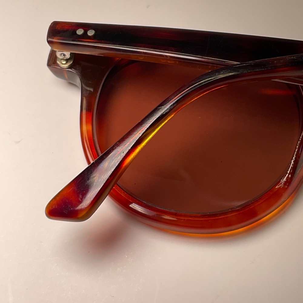 L.A. Eyeworks Vtg Sunglasses 123 104 Round Tortoiseshell Brown Frames Only - Picture 13 of 13